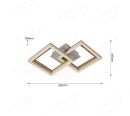 565x345mm Aluminum Profile Double Frame Decoration Indoor LED Lamp 50000