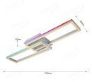 1155x280mm Long Aluminum Double Profile Color changing CCT and Rainbow RGB Function LED Light 50010