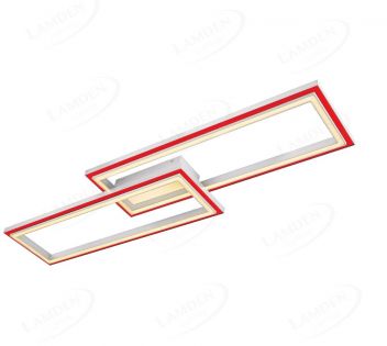 1210x265mm CCT+RGB with Remote Control Double Aluminum Frame LED Integrated Ceiling Light 50012