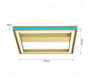 500x500mm Aluminum Power coating Profile 2700-6000K+RGB Decoration Ceiling Lamp 50024