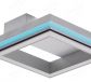 300x300mm Power Coating Profile Brushed Aluminum 2700-6000K+RGB Decoration Ceiling Lamp 50028