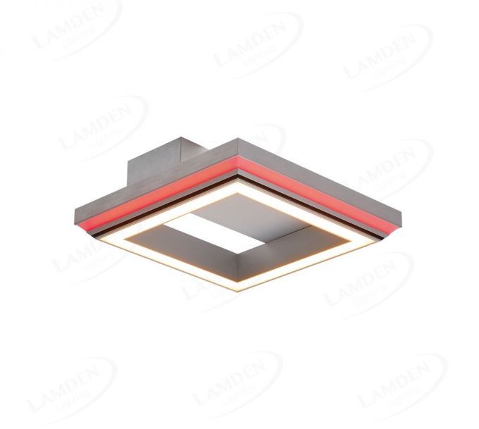 300x300mm Power Coating Profile Brushed Aluminum 2700-6000K+RGB Decoration Ceiling Lamp 50028