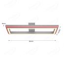 800x300mm Power Coating Profile Brushed Aluminum 2700-6000K+RGB Decoration Ceiling Lamp 50030