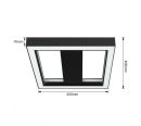 400x400mm Power Coating Profile Aluminum CCT Main Light+Inner RGB Decoration Ceiling Lamp 50032