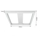 600x600mm Power Coating Profile Aluminum CCT Main Light+Inner RGB Decoration Ceiling Lamp 50033