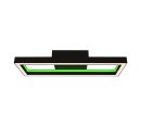 600x200mm Power Coating Profile Aluminum CCT Main Light+Inner RGB Decoration Ceiling Lamp 50034