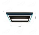 500x500mm Double Down Frame Kelvin Color Change and RGB Tuya WiFi Control LED Ceiling Light 50038