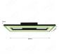 900x300mm CCT+Outer Frame & Center Frame Light RGB Control by Wall Switch & Remote Control LED Ceiling Light 50060