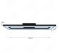 1200x300mm CCT+Outer Frame & Center Frame Light RGB Control by Wall Switch & Remote Control LED Ceiling Light 50062