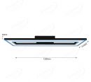 1200x300mm CCT+Outer Frame & Center Frame Light RGB Control by Wall Switch & Remote Control LED Ceiling Light 50062