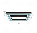 400x400mm Triple Frame CCT+RGB Light Smart WiFi LED Ceiling lighting 50064