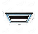 300x300mm Triple Frame CCT+RGB Light Smart WiFi LED Ceiling lighting 50065