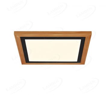 300x300mm Square FSC Wood Frame LED Ceiling Light 90009