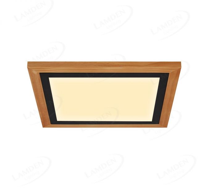 300x300mm Square FSC Wood Frame LED Ceiling Light 90009