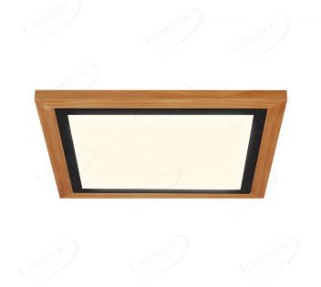 400x400mm Square FSC Wood Frame LED Ceiling Light 90010