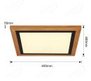 400x400mm Square FSC Wood Frame LED Ceiling Light 90010