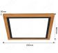 600x600mm Square FSC Wood Frame LED Ceiling Light 90011