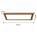 800x400mm Rectangle FSC Wood Frame LED Ceiling Light 90012