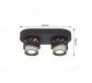 340x120mm Star Effect Black & White LED Spotlights 80009