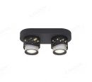 340x120mm Star Effect Black & White LED Spotlights 80009