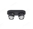 340x120mm Star Effect Black & White LED Spotlights 80009