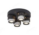 330x330mm Star Effect Black & White LED Spotlights 80012