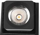 340x150mm Star Effect Black & White LED Square Spotlights 80014