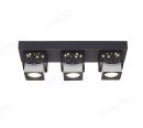 520x150mm Star Effect Black & White LED Square Spotlights 80015