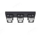 520x150mm Star Effect Black & White LED Square Spotlights 80015