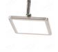 315x110mm Two Head Square LED Spotlight In Nickel Finished 80028