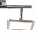 315x110mm Two Head Square LED Spotlight In Nickel Finished 80028