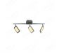 560x110mm Three Head Square LED Spotlight In Nickel Finished