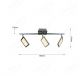 560x110mm Three Head Square LED Spotlight In Nickel Finished