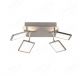 300x370mm Four Head Square LED Spotlight In Nickel Finished 80030