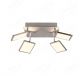 300x370mm Four Head Square LED Spotlight In Nickel Finished 80030