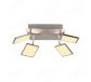 300x370mm Four Head Square LED Spotlight In Nickel Finished 80030