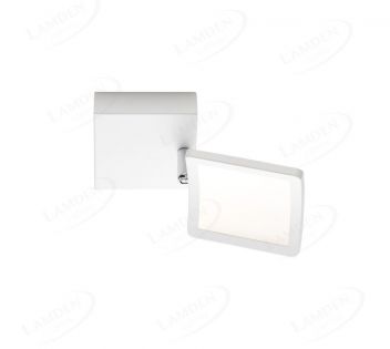 100x90mm SIngle Head Square Arc LED Spotlight In White color