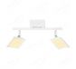 315x150mm Two Head Square Arc LED Spotlight In White color 80034