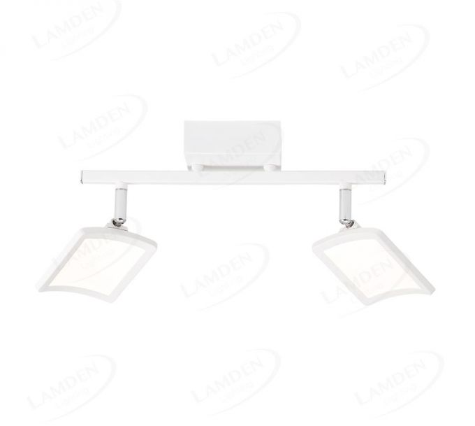 315x150mm Two Head Square Arc LED Spotlight In White color 80034