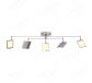 1030x150mm Six Head Square Arc LED Spotlight In White color 80037