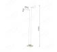 220x90xH1380mm Two Head Square Arc LED Floorlamp In White color 80039