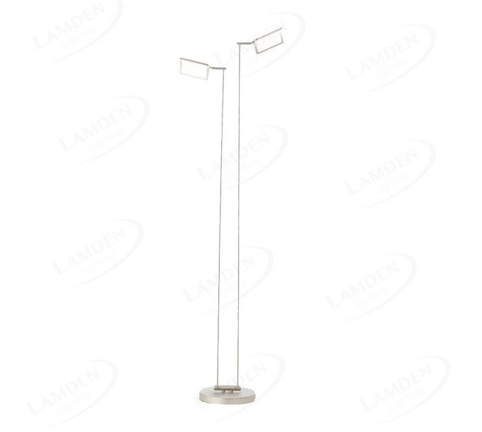 220x90xH1380mm Two Head Square Arc LED Floorlamp In White color 80039