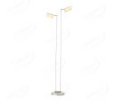 220x90xH1380mm Two Head Square Arc LED Floorlamp In White color 80039