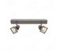 430x160mm Two Movable Head with Square Base Nickel Color LED Spotlights 80045