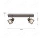 430x160mm Two Movable Head with Square Base Nickel Color LED Spotlights 80045