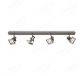 820x160mm Four Movable Head with Square Base Nickel Color LED Spotlights 80046