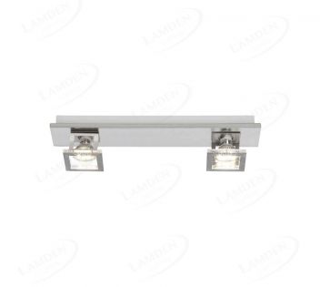 400x80mm Two Head ON OFF 3 Step Dimmable Nickel Surface LED Spotlights