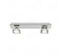 400x80mm Two Head ON OFF 3 Step Dimmable Nickel Surface LED Spotlights 80048