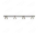 800x80mm Four Head ON OFF 3 Step Dimmable Nickel Surface LED Spotlights 80050