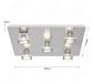 500x500mm Five Head ON OFF 3 Step Dimmable Nickel Surface LED Spotlights 80052